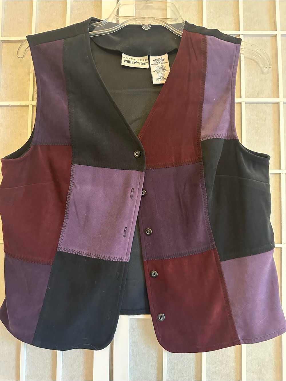 90s Vintage Patchwork Vest